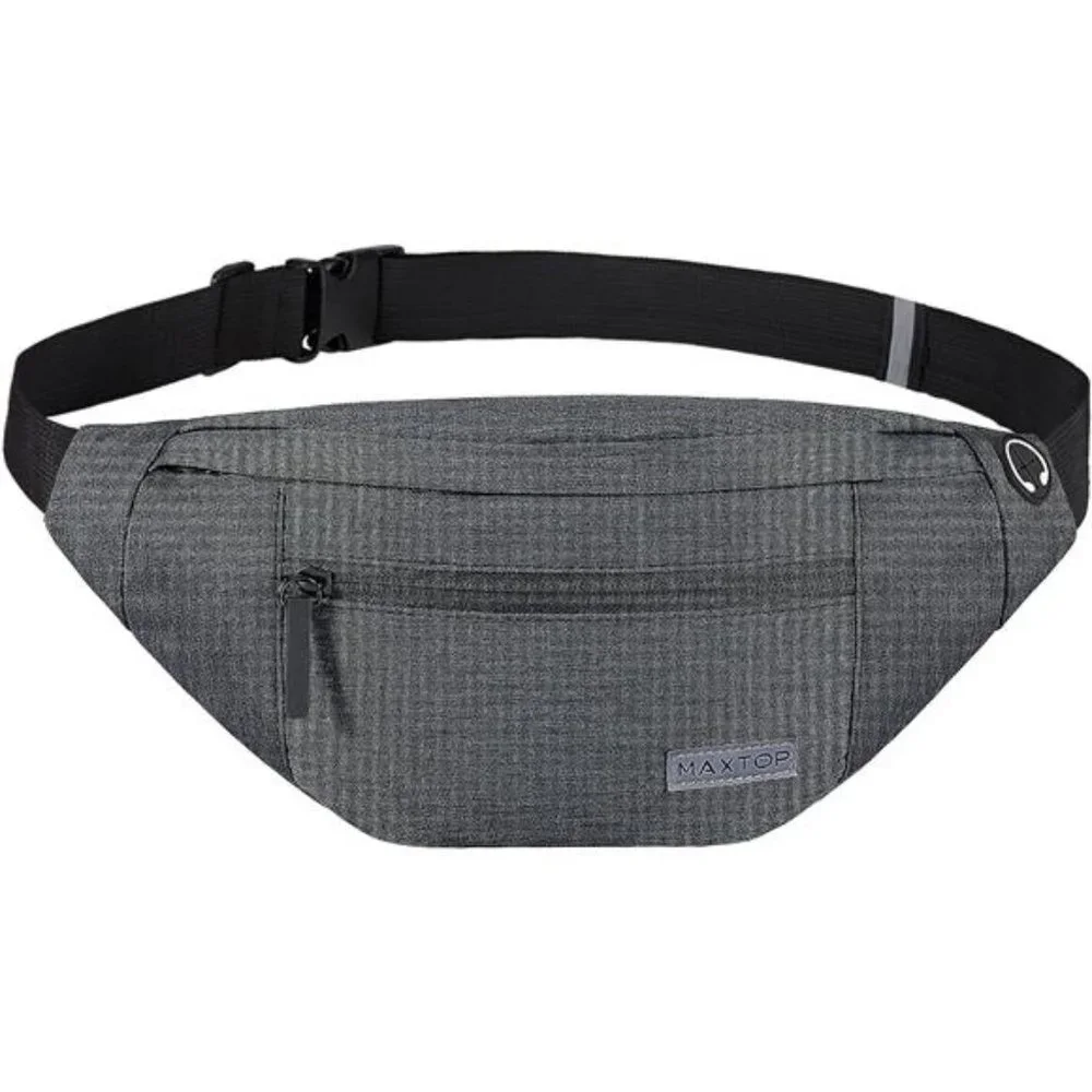 Large Crossbody Fanny Pack with 4-Zipper Pockets Enjoy Sports Workout - Picture 1 of 6